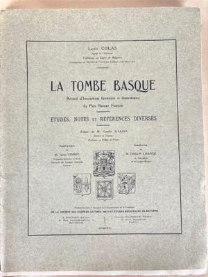 the front cover of the book la tombe basque
