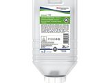 un flacon de gel hydroalcoolique sur fond blanc