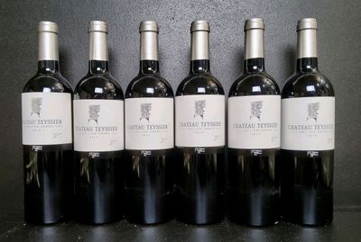 6 bouteilles Château Teyssier Saint Emilion Grand Cru 2015 -…