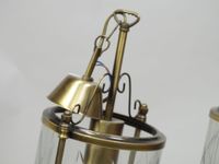 Paire de suspensions cylindriques en verre ciselé à décor de… (photo 4)