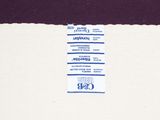 a close up of a piece of fabric with a label on it