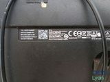 a close up of a power cord connected to a power supply