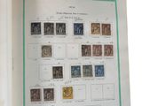 an open book with a bunch of different stamps on it