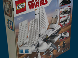 a box with a lego star wars set inside of it