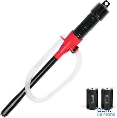 a close up of two batteries and a blow gun on a white background