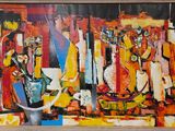 une image d'un tableau sur le mur d'une pièce