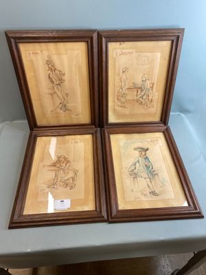 MARY Leo (XXème siècle) " Le tabac ", " l'amour ", " le vin …