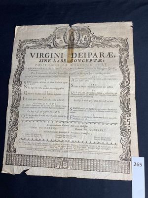 an old document with writing on it sitting on top of a table
