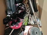 a box full of shoes and other items that are in it