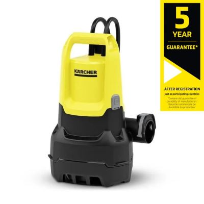 un submersible électrique jaune et noir sur fond blanc