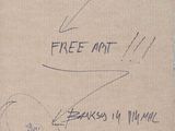 a piece of paper with a drawing of a man on it