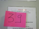 a pink post it note with the number 31 on it