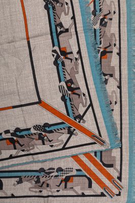 a close up of a piece of cloth with a design on it