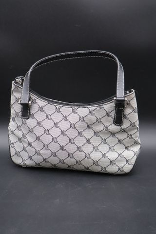 Ralph LAUREN : sac porté main en toile monogrammée