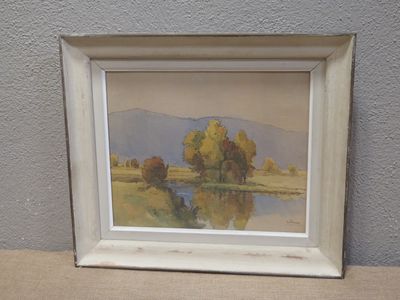 a picture of a picture of a painting hanging on a wall