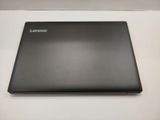 lenovo laptop computer on a table with a white background