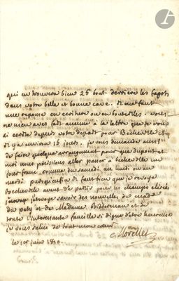 un ancien manuscrit sur lequel figure une écriture à l'encre noire