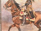 a picture of a painting of a man riding a horse