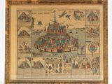 an old map of the city of saint - paul in france