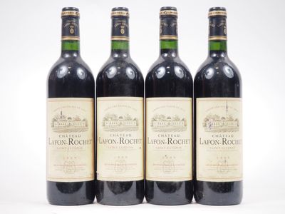 4 Bouteilles CHÂTeau Lafont Rochet Gcc ST EstÈPhe - 1999 - E…