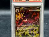 a close up of a pokemon card on a table