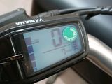 a close up of a motorcycle with a gps device on it