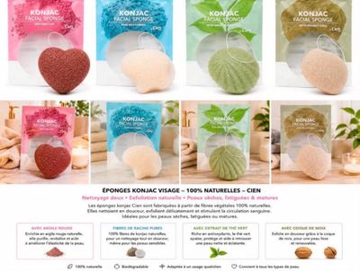 Différents types de bombes de bain sont exposés sur une table