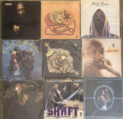 various album covers of various black and white music