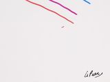 a drawing of a kite that is flying in the sky