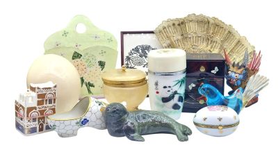 many different items that are sitting on a white surface