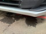 a close up of the front bumper of a car