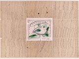 une image représentant une feuille de papier sur laquelle est dessiné un oiseau