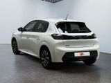 the rear view of a white car in a showroom