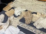 many different types of laces on a table