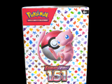 the box of a pokemon card game has a pink pokemon figure on it