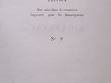 an old book with a black and white title on it