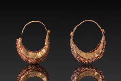 Paire DE Boucles D'Oreilles EN Forme DE Bateau EN OR Massif …