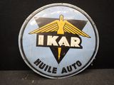 un panneau bleu et jaune sur lequel est écrit « i kar »