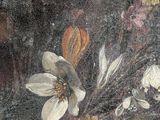 a painting of flowers in a vase on a table