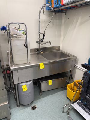 Plonge inox à 1 bac avec douchette TOURNUS - Longueur 140cm - Photo 1