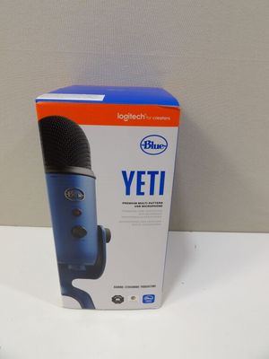 a close up of a box of a microphone on a table