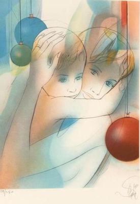 Jean-Baptiste VALADIÉ (1933) Femme et enfant