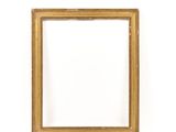 an old picture frame on a white wall with a white background