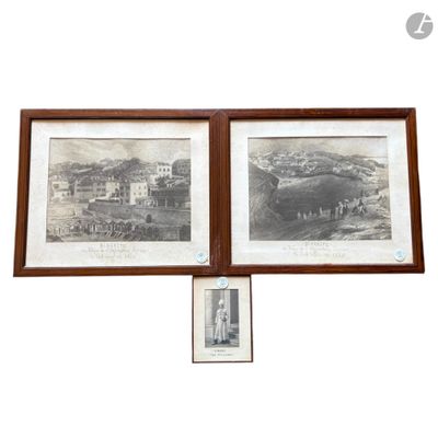 une photo d'une photo d'une ville et une photo d'un bâtiment