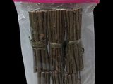 a close up of a package of sticks in a plastic bag