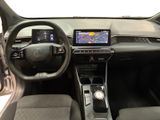 the interior of a car with a steering wheel, dashboard, and dash board