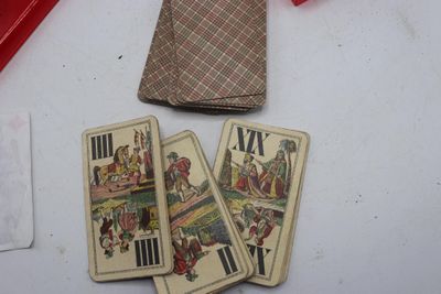 171	Jeu de Tarot ou Cego marqué KARTAG sur valet de trèfle d…