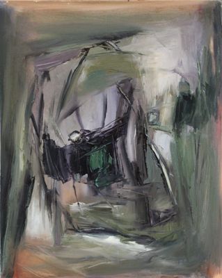 painting of a painting of a boat in a body of water