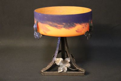 a lamp that is sitting on top of a table