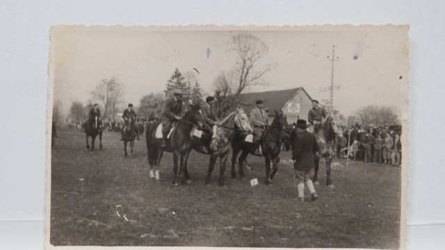 Gouzon : Carte-photo Course hippique (cliché André Beaufils à Gou...